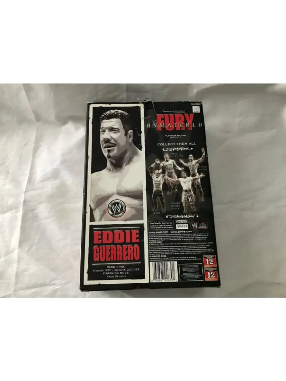 WWE Eddie Guerrero Unmatched Fury Platinum Figure + WWE Hologram Photo Lot Read